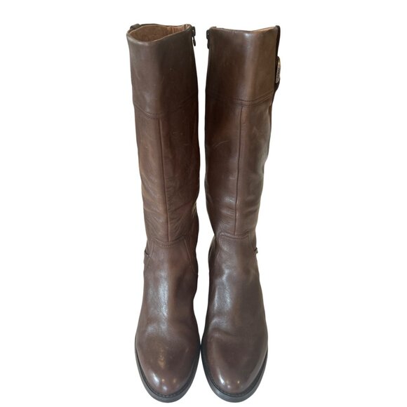 Ariat Women’s 11B Tall Brown Leather Riding Boots Buckle Equestrian 53021 - Picture 4 of 13